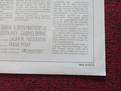 HELLO AGAIN FOLDED US ONE SHEET POSTER SHELLEY LONG GABRIEL BYRNE 1987 Rendezvous Cinema Movie posters