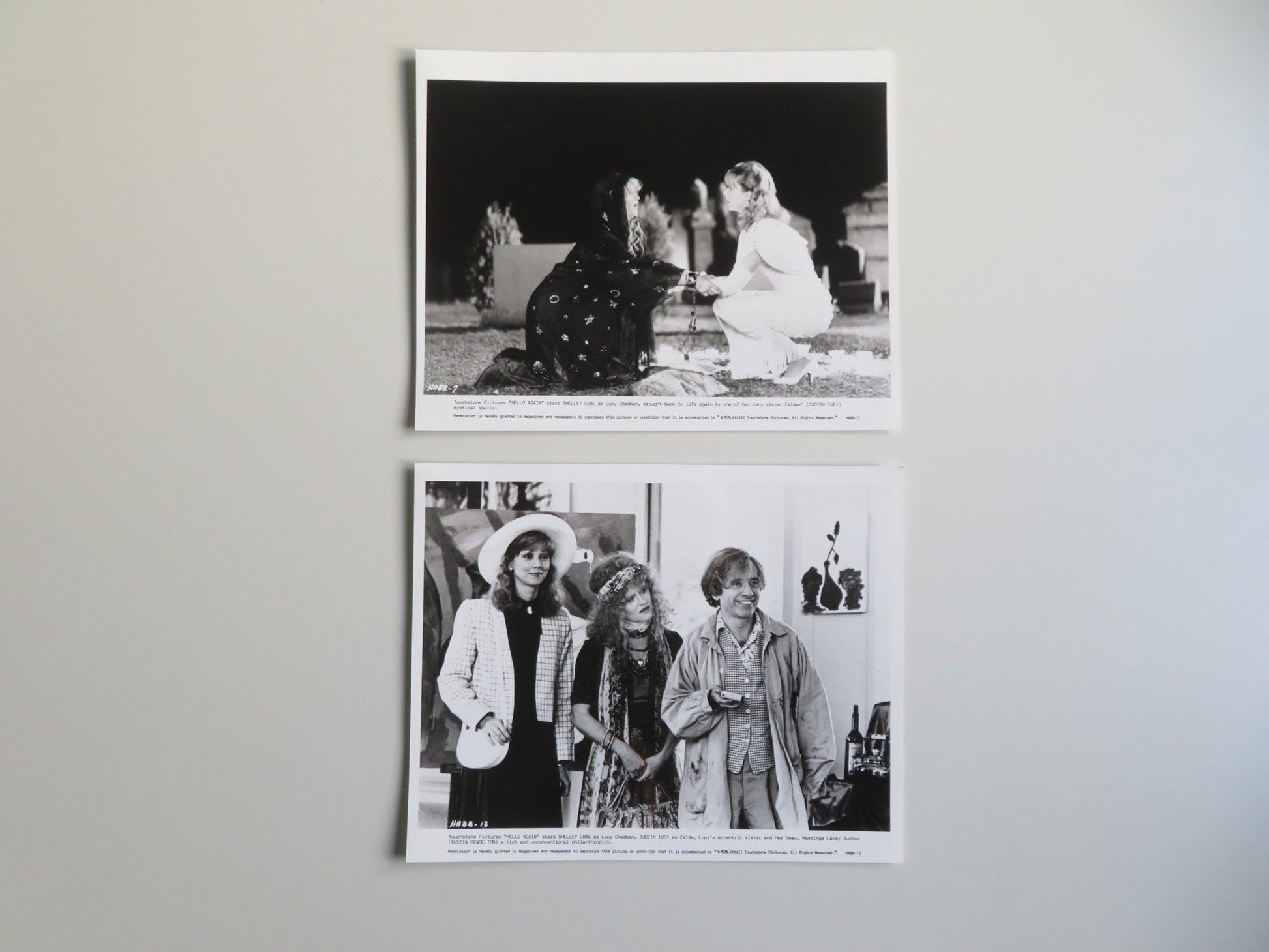 HELLO AGAIN PRESS KIT 1987 SHELLEY LONG GABRIEL BYRNE FRANK PERRY Movie posters