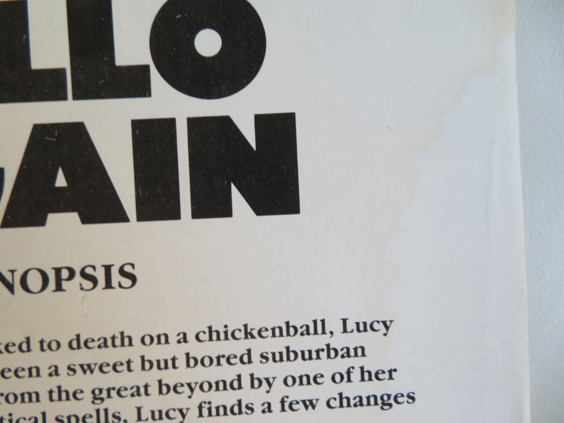 HELLO AGAIN PRESS KIT 1987 SHELLEY LONG GABRIEL BYRNE FRANK PERRY Movie posters