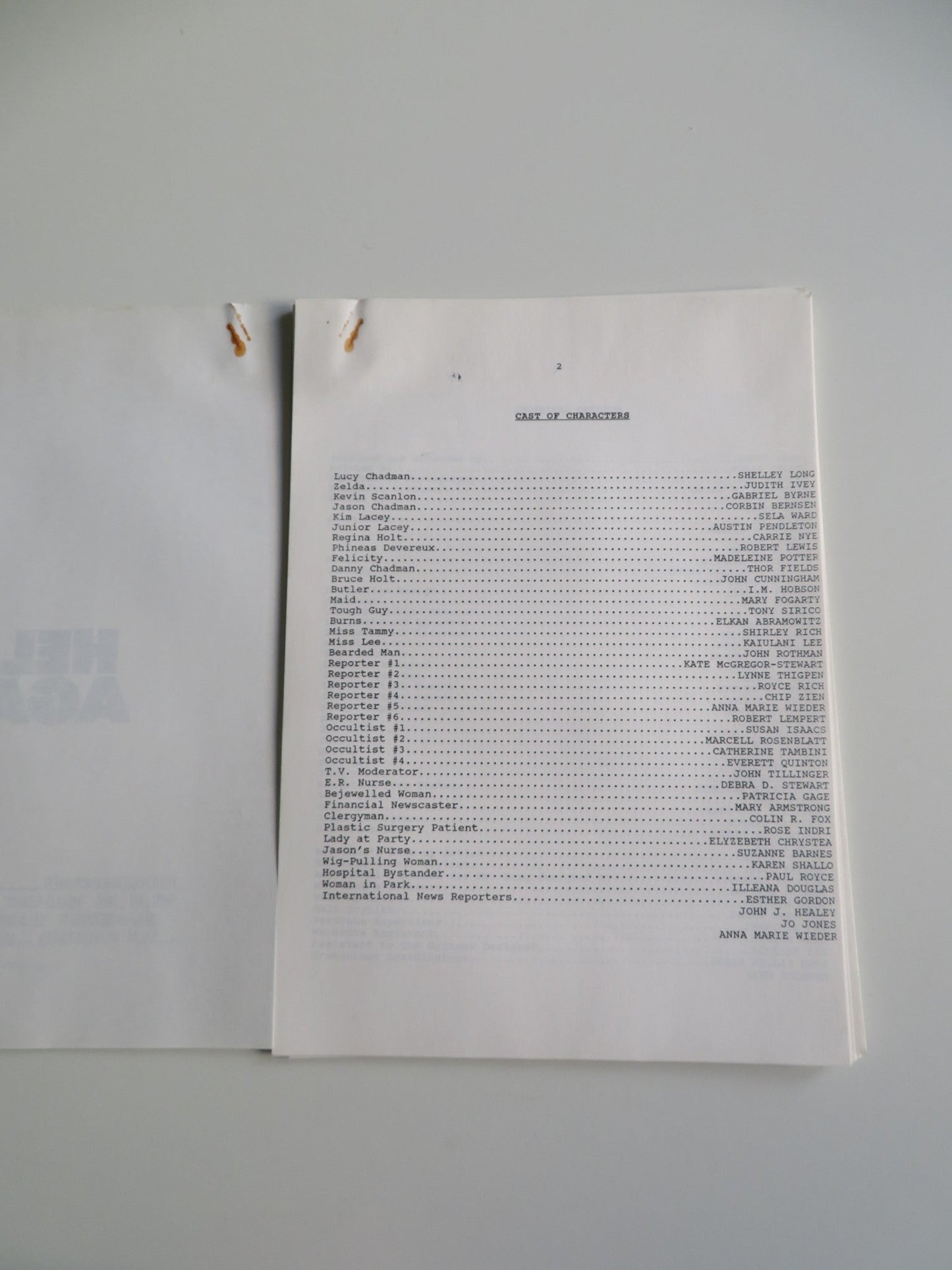 HELLO AGAIN PRESS KIT 1987 SHELLEY LONG GABRIEL BYRNE FRANK PERRY Movie posters