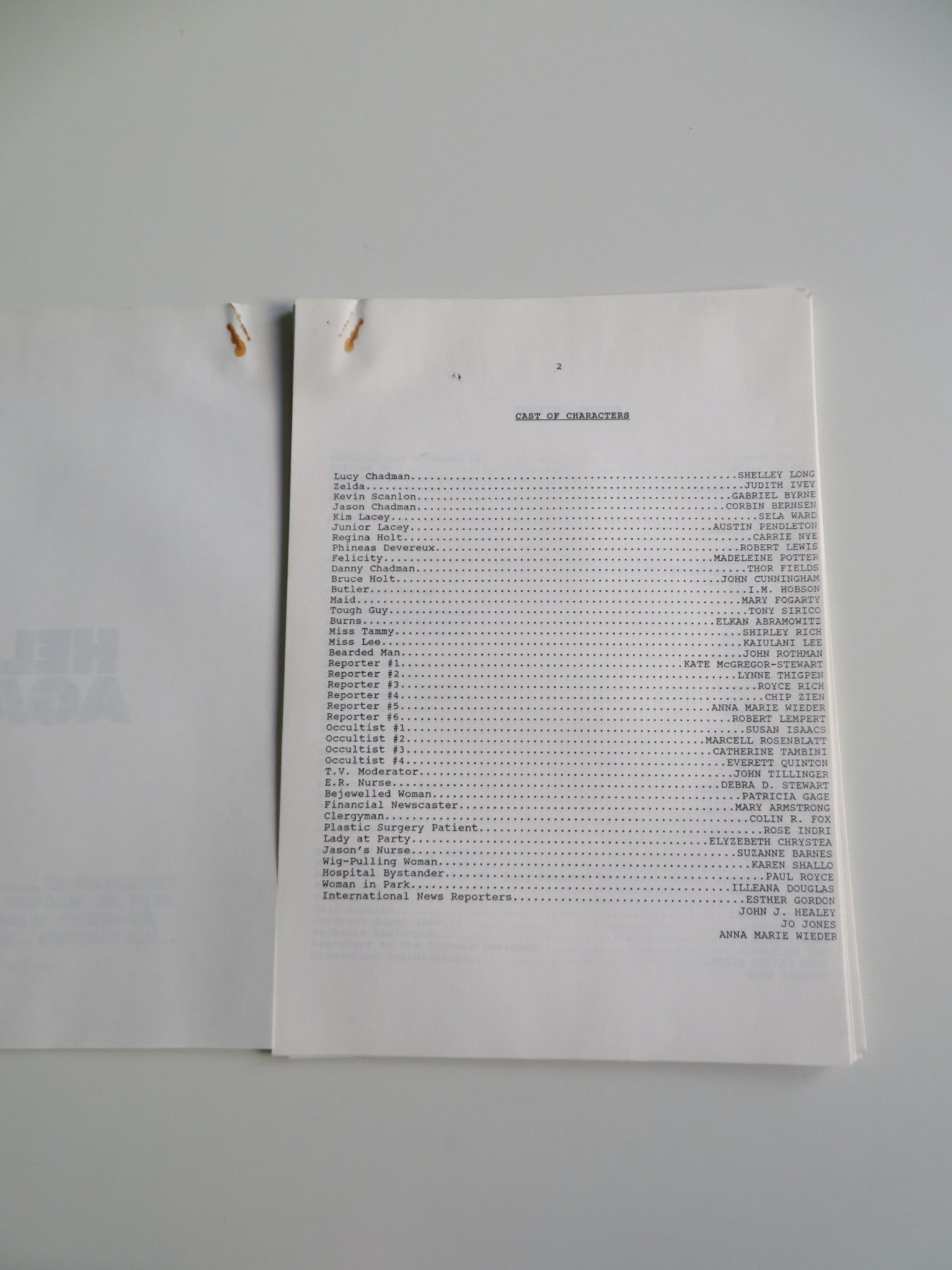 HELLO AGAIN PRESS KIT 1987 SHELLEY LONG GABRIEL BYRNE FRANK PERRY Movie posters