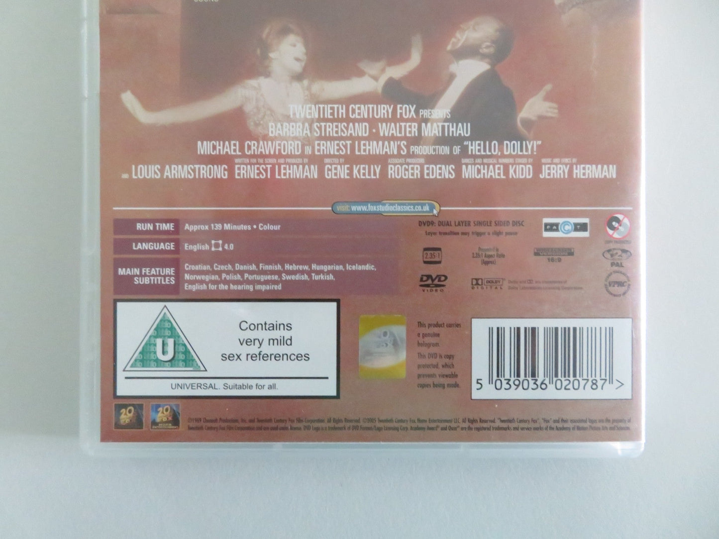 HELLO, DOLLY! - B (DVD) WALTER MATTHAU BARBRA STREISAND 1969 REGION 2 Movie posters