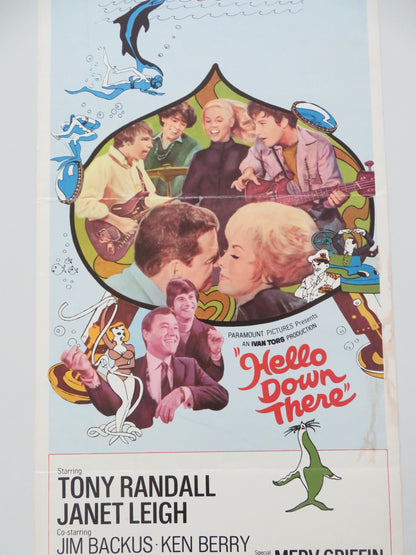 Hello Down There US Insert Poster Tony Randall Janet Leigh 1969 Movie posters