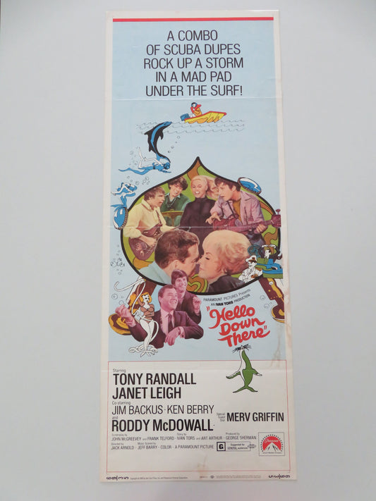 Hello Down There US Insert Poster Tony Randall Janet Leigh 1969 Movie posters