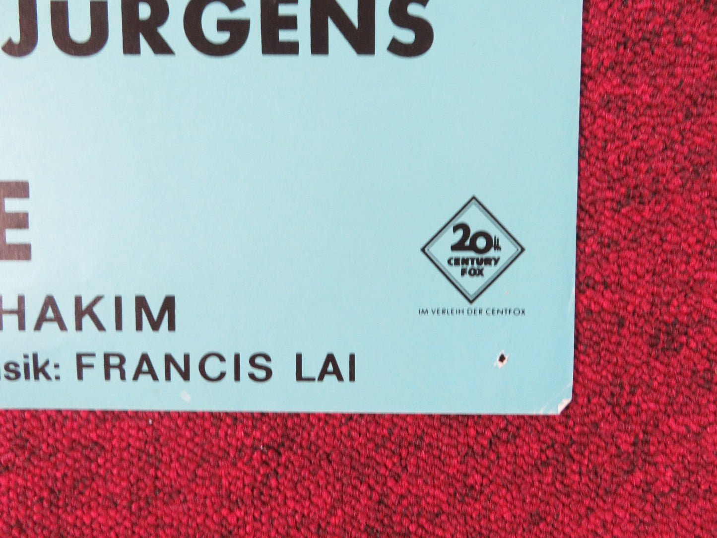 HELLO GOODBYE GERMAN A1 POSTER FOLDED MICHAEL CRAWFORD CURD JURGENS 1970 Rendezvous Cinema Movie posters