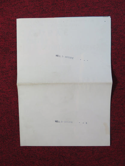 HELLO GOODBYE GERMAN A1 POSTER FOLDED MICHAEL CRAWFORD CURD JURGENS 1970 Rendezvous Cinema Movie posters