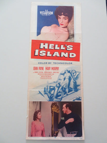 HELL'S ISLAND US INSERT POSTER JOHN PAYNE MARY MURPHY 1955 Rendezvous Cinema Movie posters