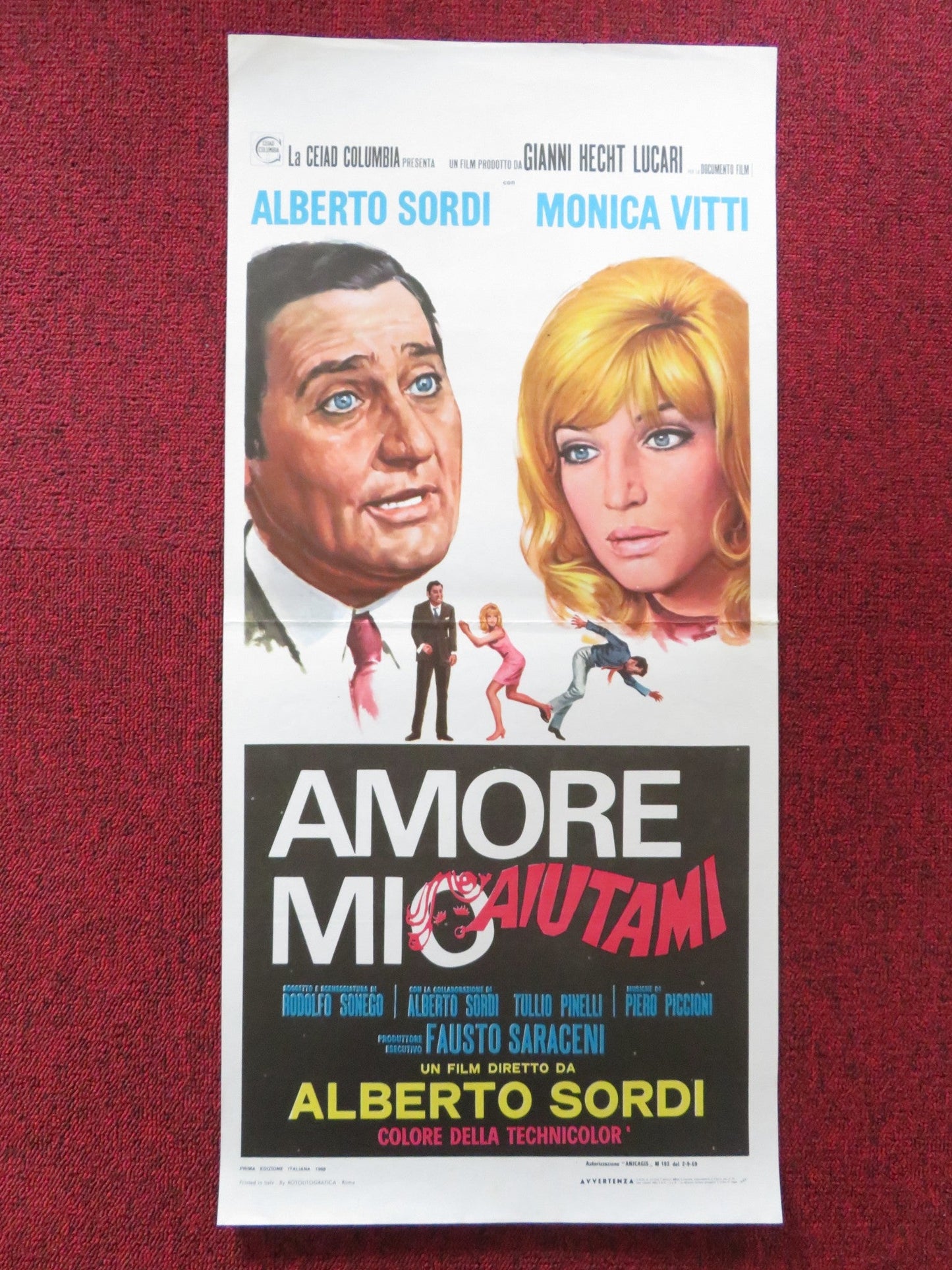 HELP ME, MY LOVE ITALIAN LOCANDINA POSTER ALBERTO SORDI MONICA VITTI 1969 Rendezvous Cinema Movie posters