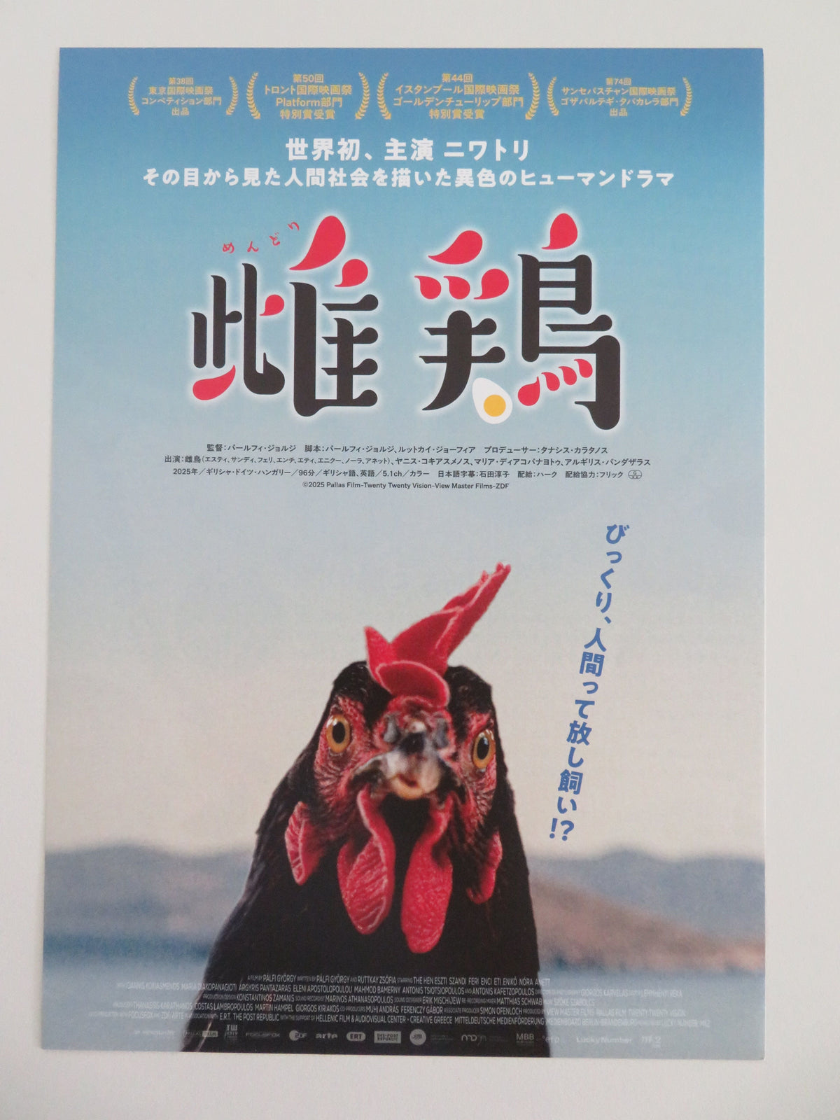 Hen Japanese Chirashi (B5) Poster Yannis Kokiasmenos Diakopanagiotou 2026 Movie posters