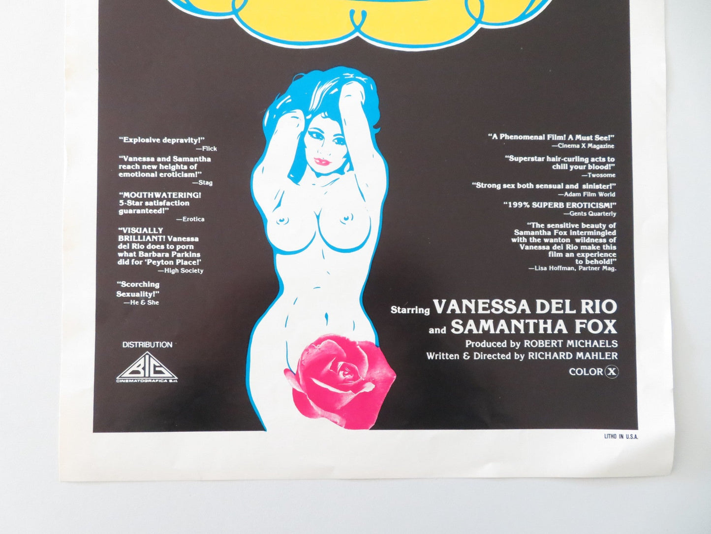 HER NAME WAS LISA ITALIAN LOCANDINA POSTER VANESSA DEL RIO SAMANTHA FOX 1979 Movie posters