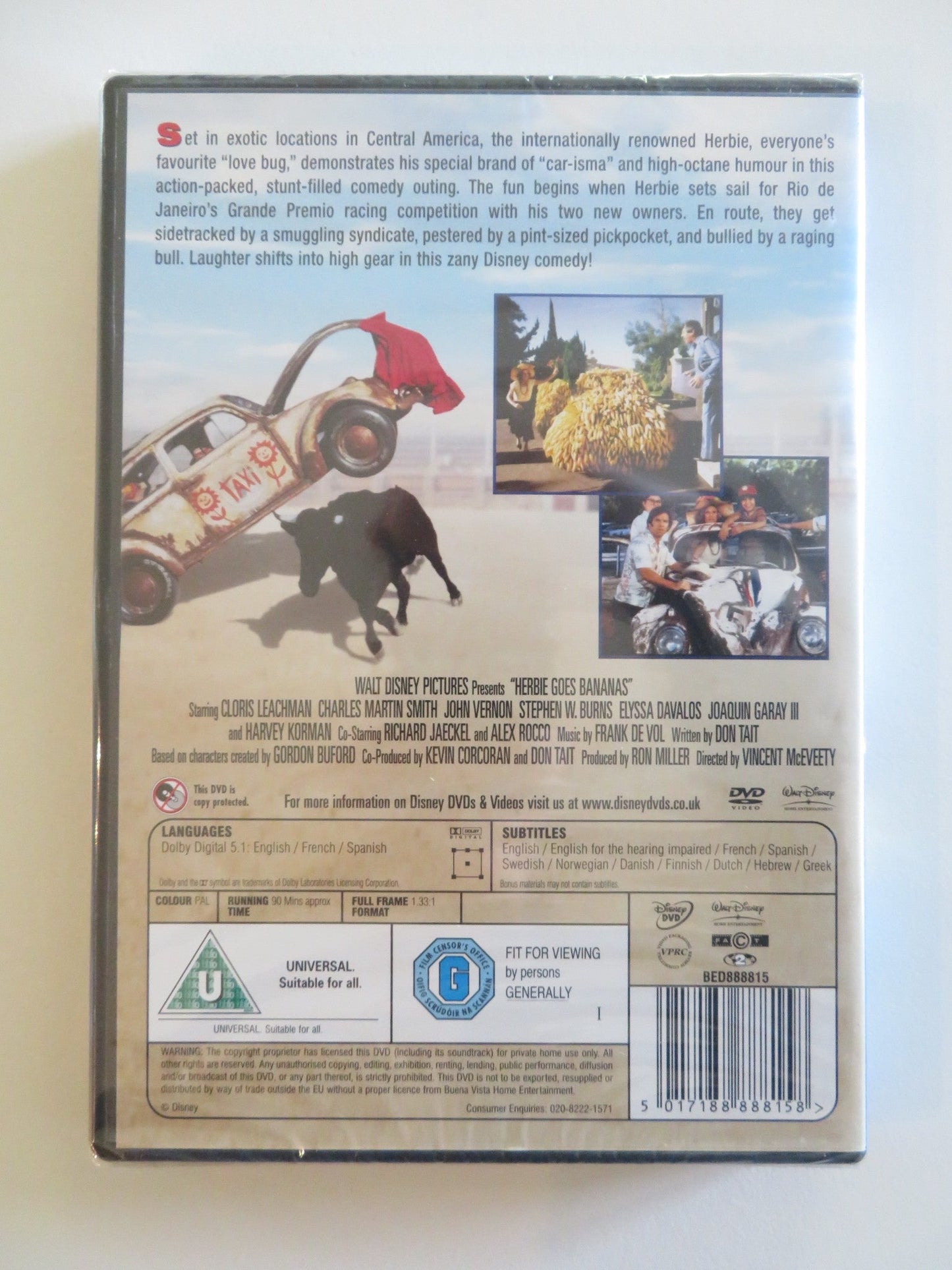 HERBIE GOES BANANAS (DVD) DISNEY CLORIS LEACHMAN 1980 REGION 2 Rendezvous Cinema Movie posters