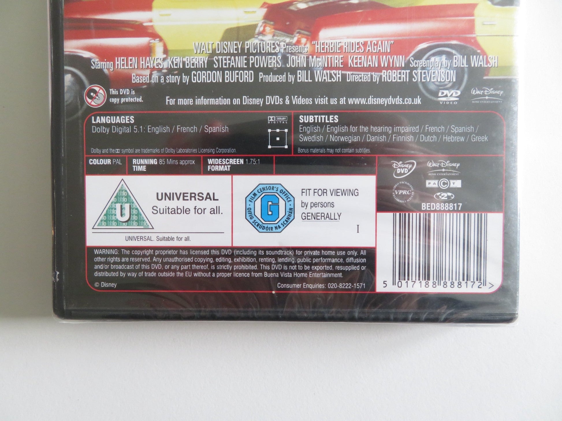 HERBIE RIDES AGAIN (DVD) DISNEY HELEN HAYES KEN BERRY 1974 REGION 2 Rendezvous Cinema Movie posters