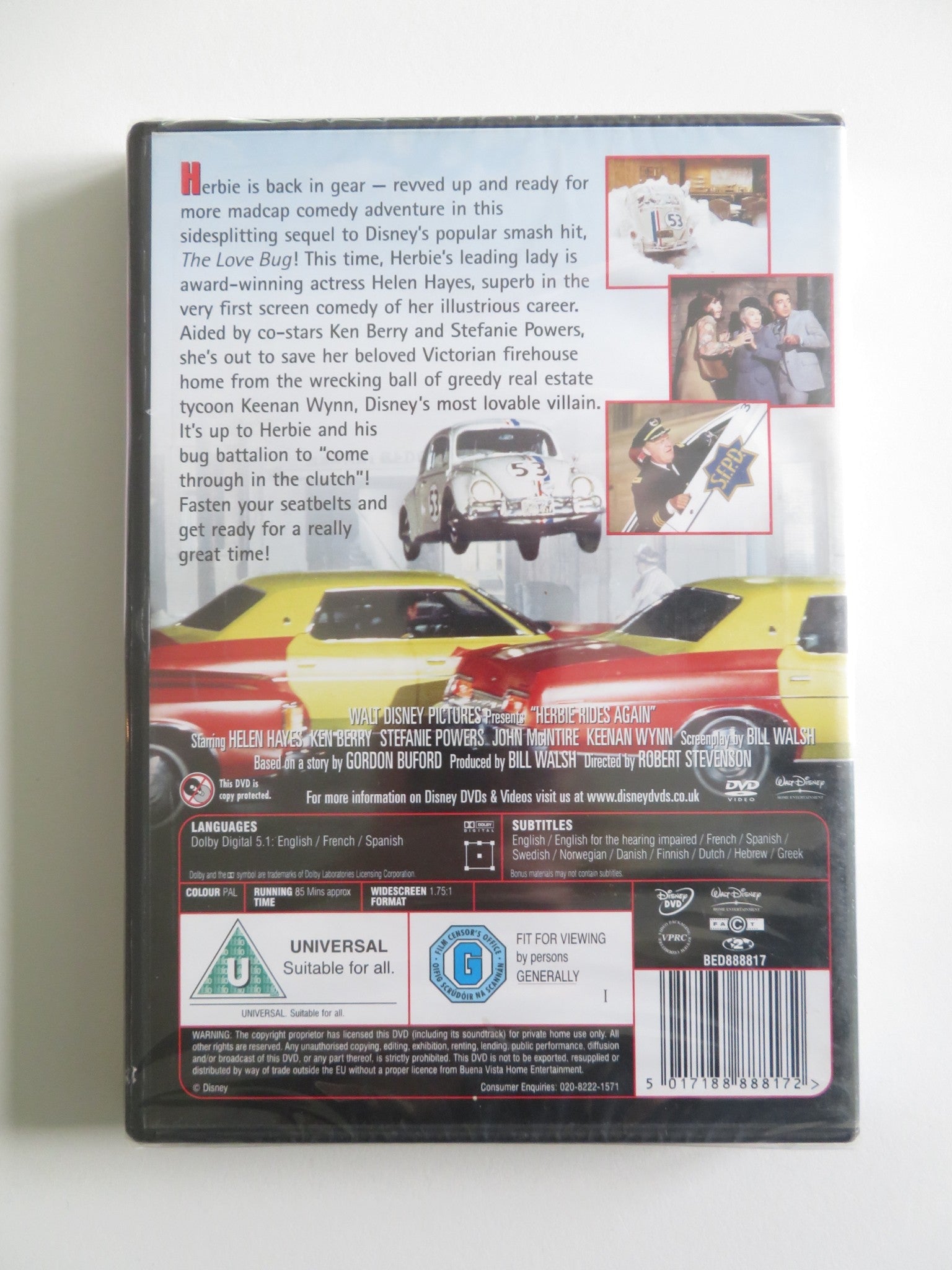 HERBIE RIDES AGAIN (DVD) DISNEY HELEN HAYES KEN BERRY 1974 REGION 2 Rendezvous Cinema Movie posters