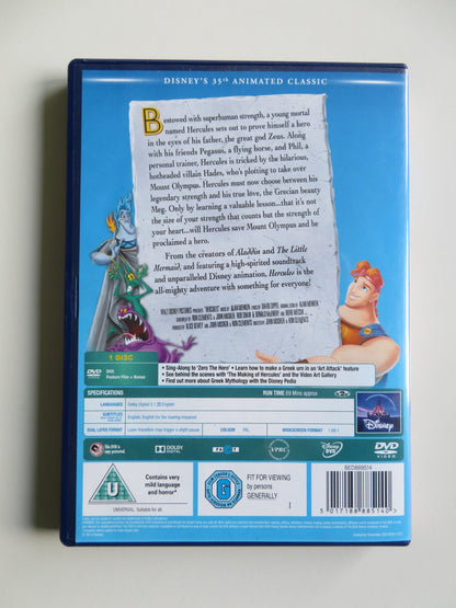 HERCULES (DVD) DISNEY TATE DONOVAN DANNY DE VITO 1997 REGION 2 - Rendezvous Cinema