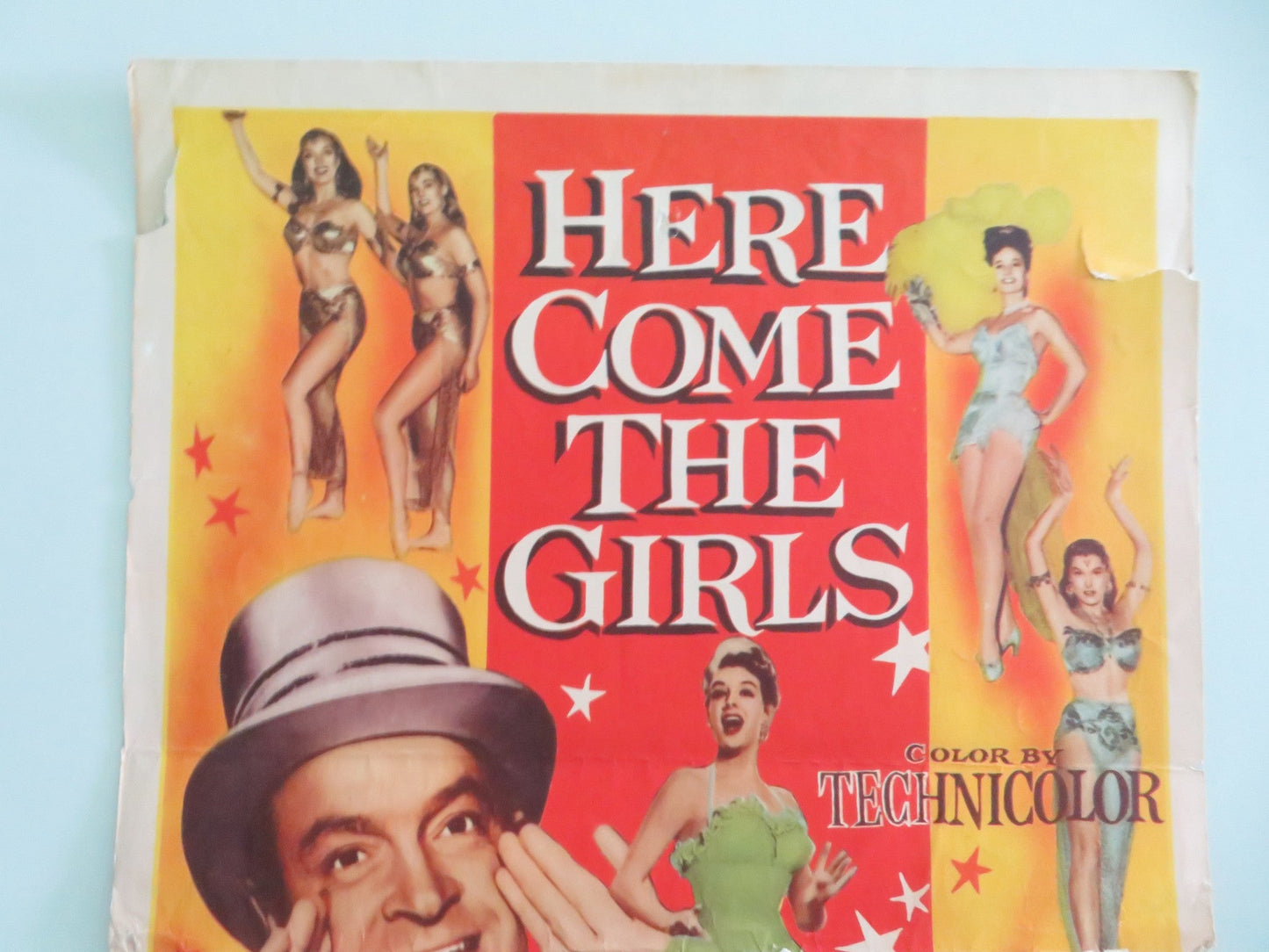 Here Come the Girls US Insert Poster Bob Hope Tony Martin 1953 Movie posters