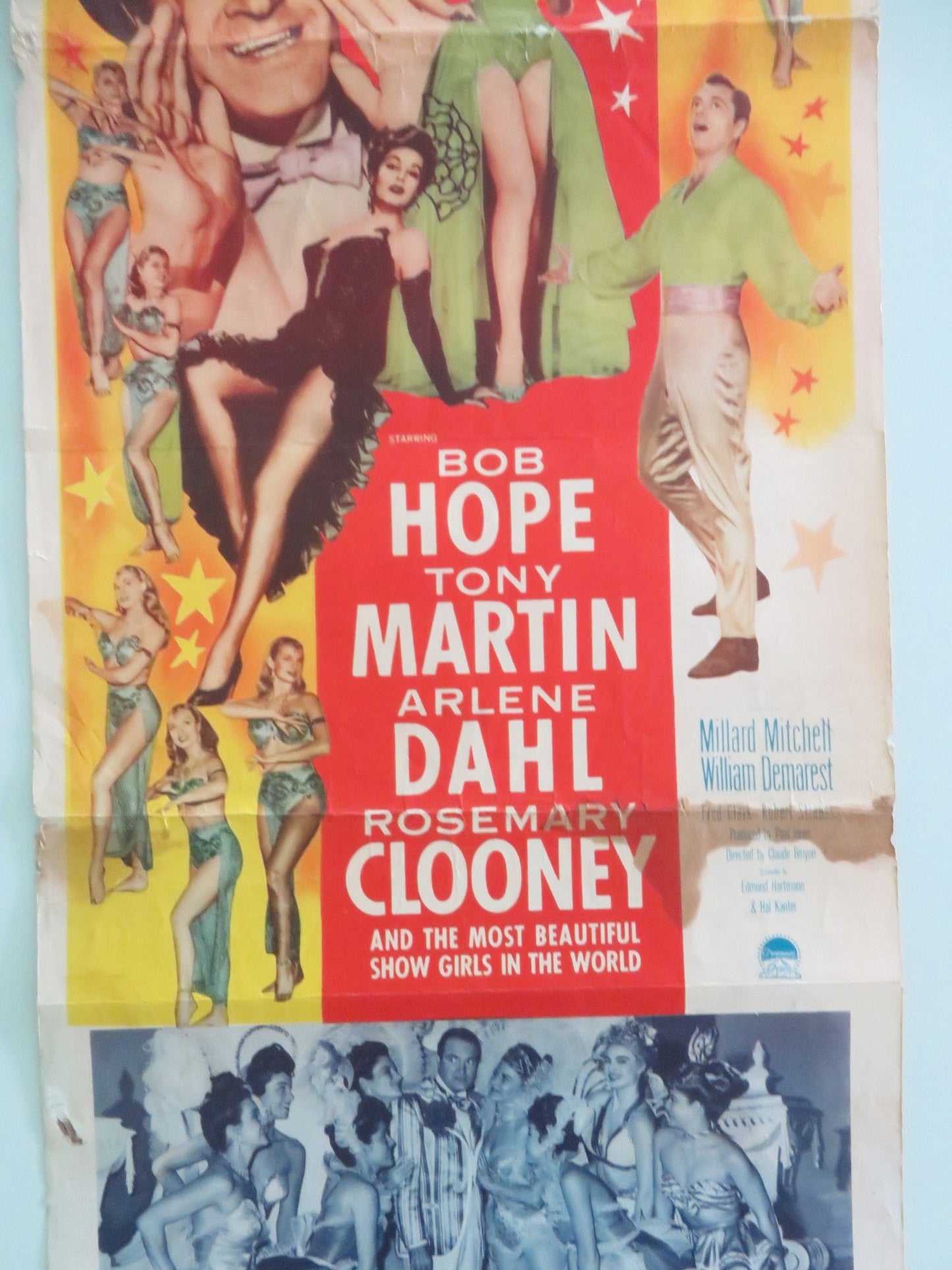 Here Come the Girls US Insert Poster Bob Hope Tony Martin 1953 Movie posters