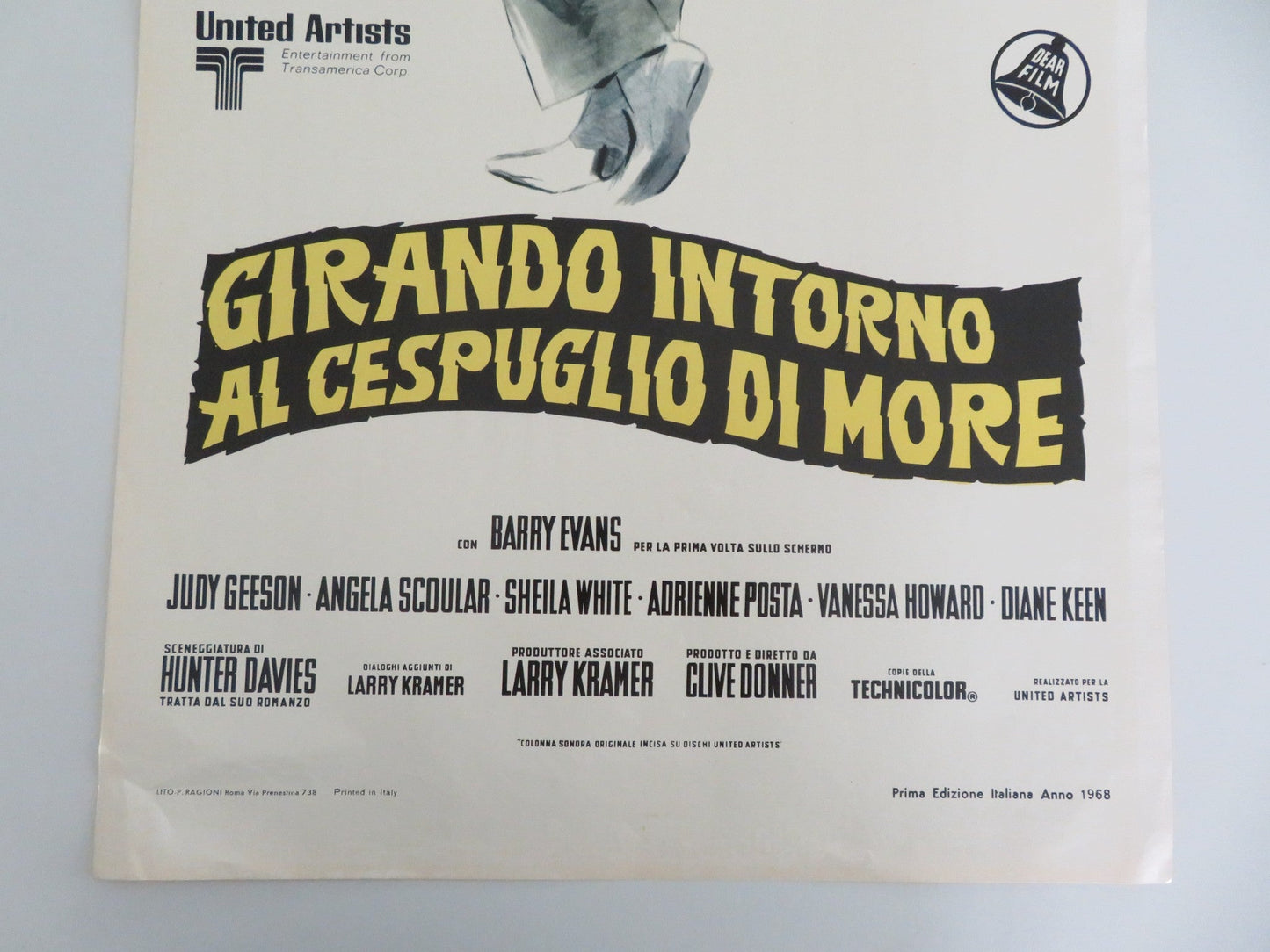 Here We Go Round the Mulberry Bush Italian Locandina Poster Barry Evans 1968 Movie posters