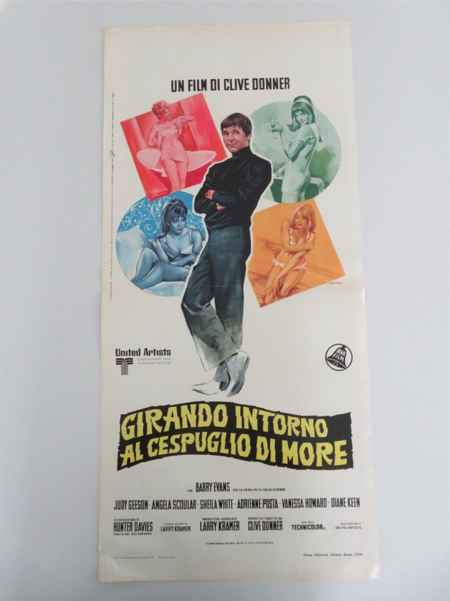 Here We Go Round the Mulberry Bush Italian Locandina Poster Barry Evans 1968 Movie posters
