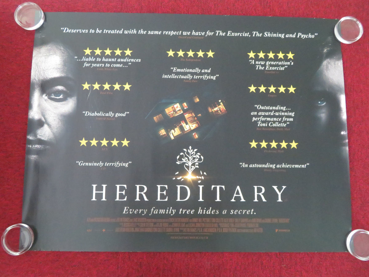 Hereditary UK Quad Rolled Poster Toni Collette Milly Shapiro Gabriel Byrne 2018 Movie posters