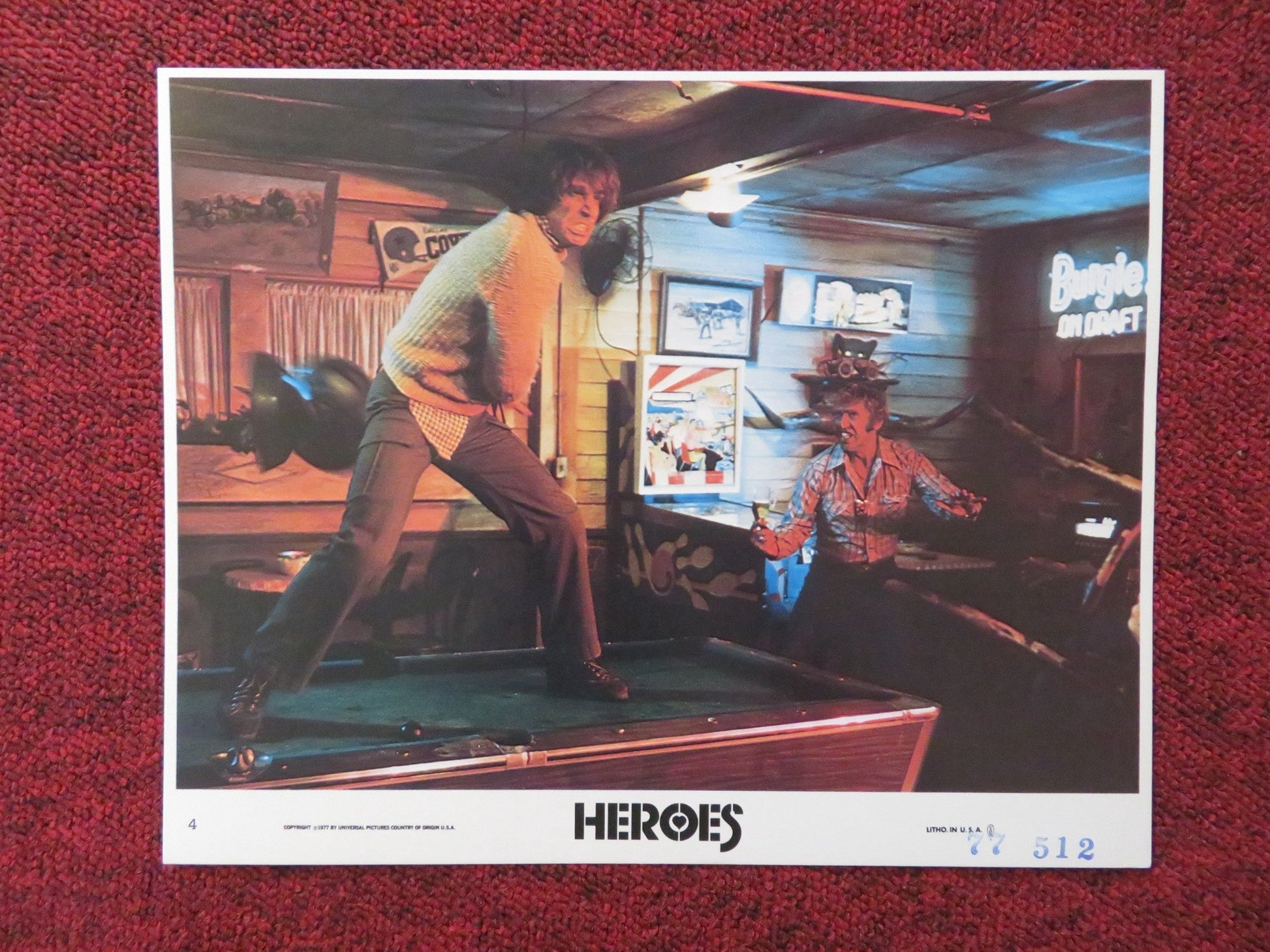 HEROES - 4 LOBBY CARD HENRY WINKLER SALLY FIELD 1977 Rendezvous Cinema Movie posters
