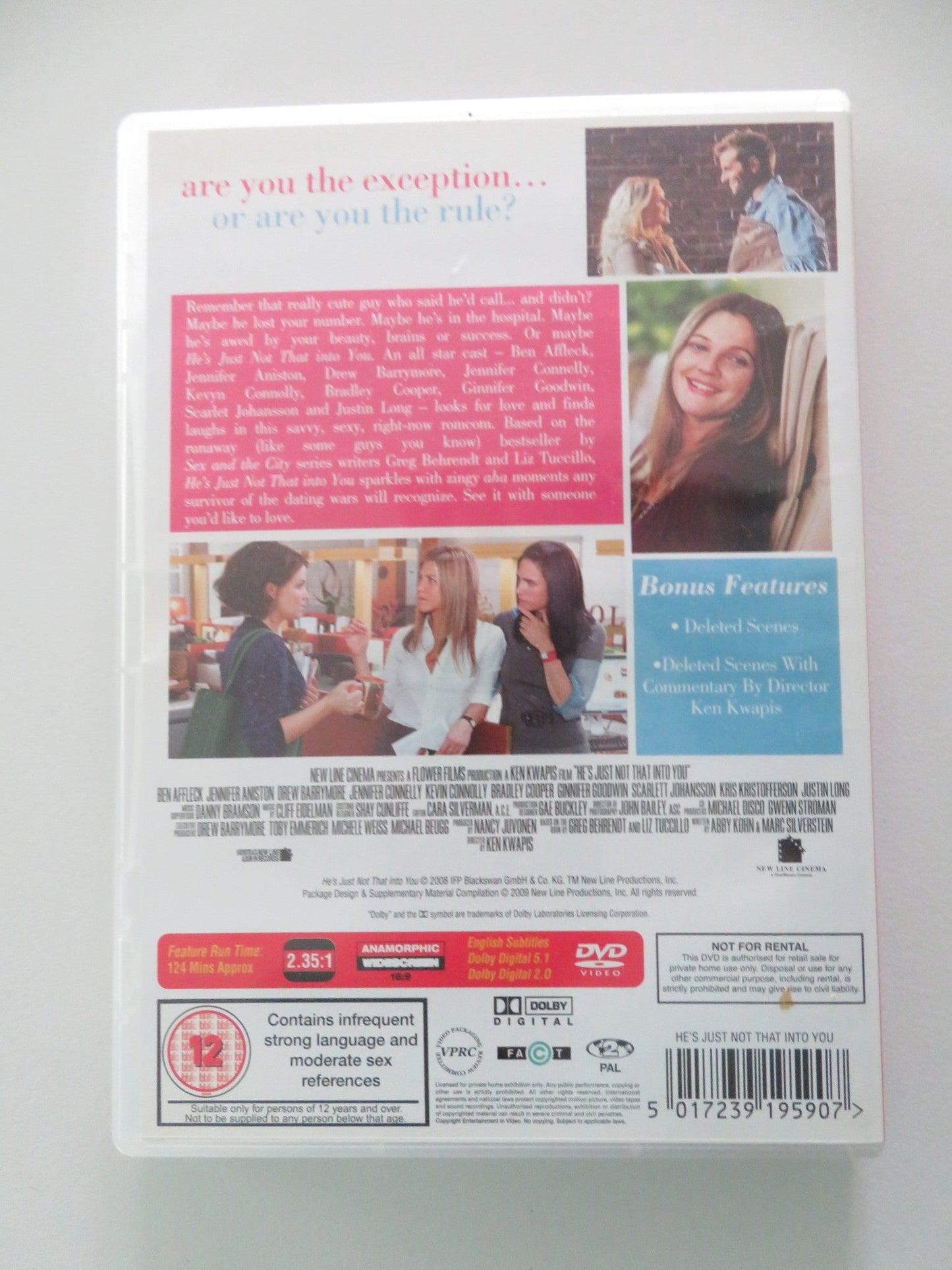 He's just not that into you (DVD) Ben Affleck Jennifer Anniston 2009 Region 2 Movie posters