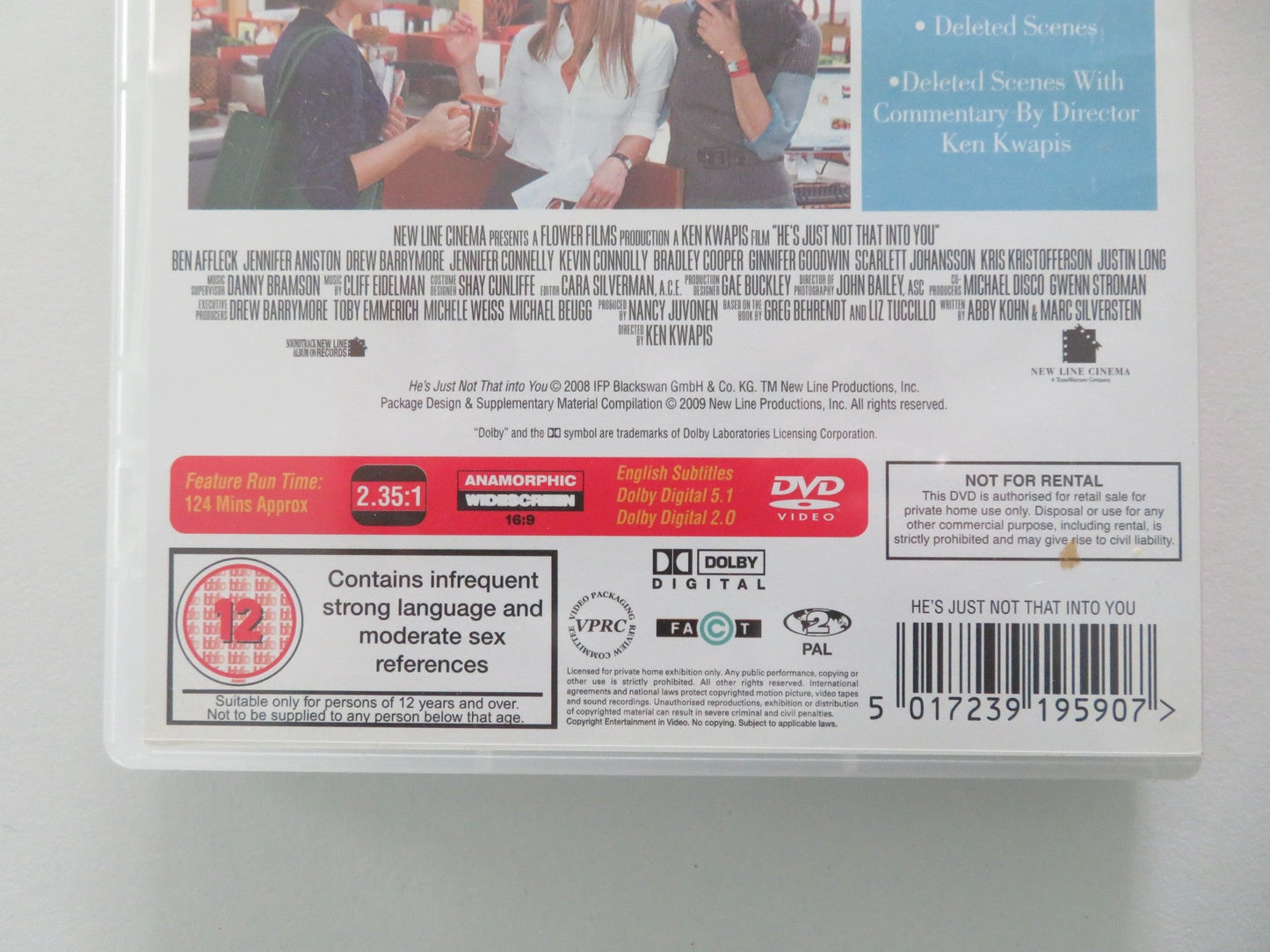 He's just not that into you (DVD) Ben Affleck Jennifer Anniston 2009 Region 2 Movie posters