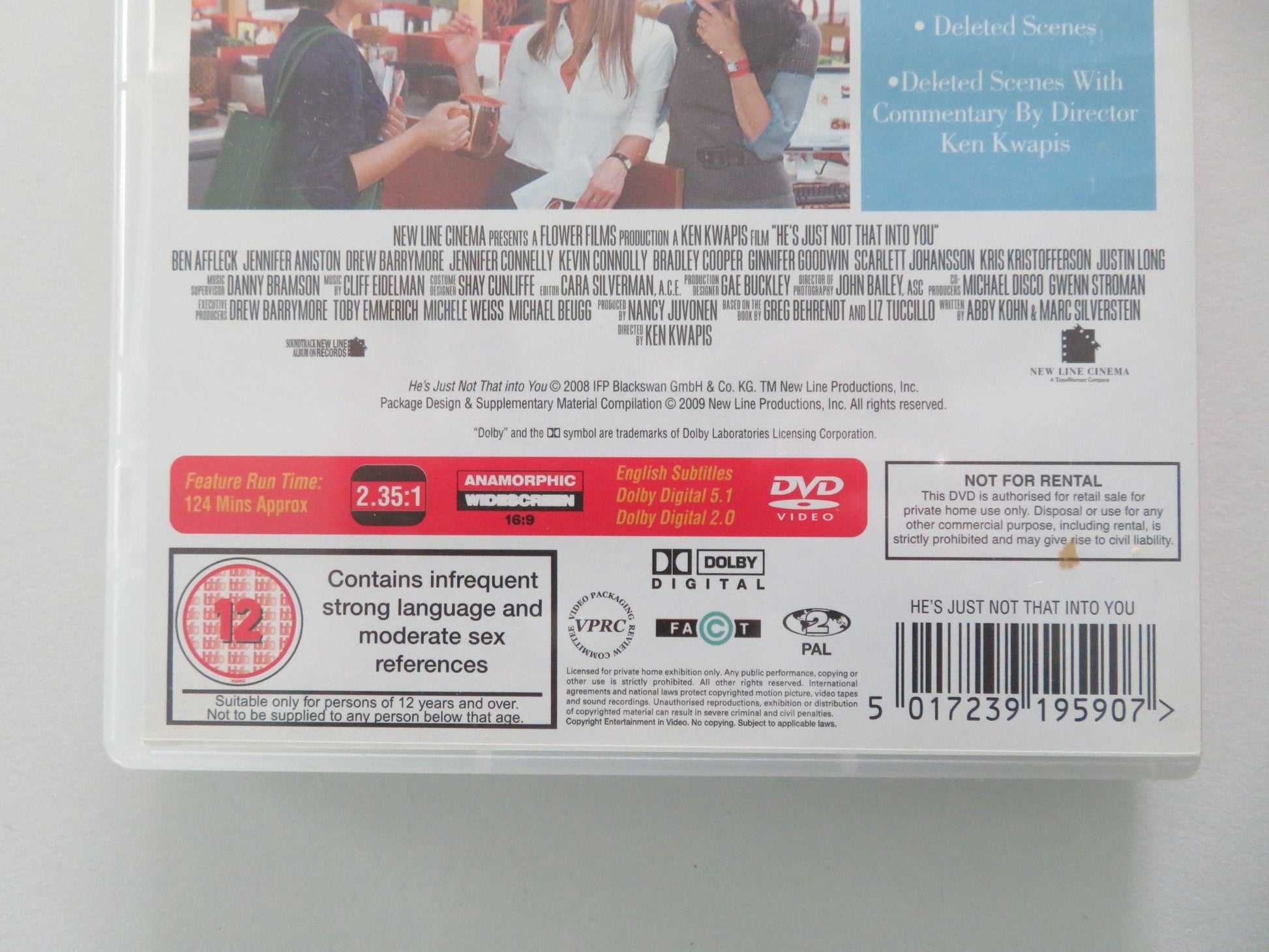 He's just not that into you (DVD) Ben Affleck Jennifer Anniston 2009 Region 2 Movie posters