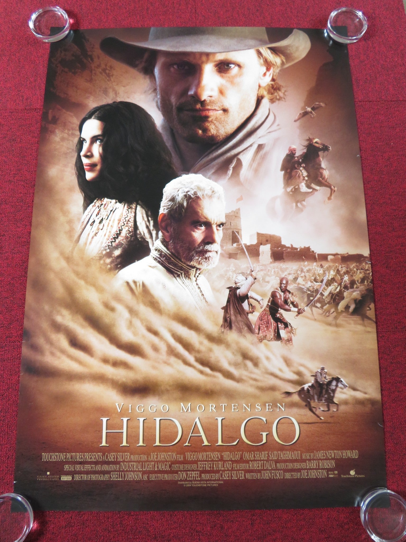 HIDALGO US ONE SHEET ROLLED POSTER VIGGO MORTENSEN OMAR SHARIF 2004 Rendezvous Cinema Movie posters