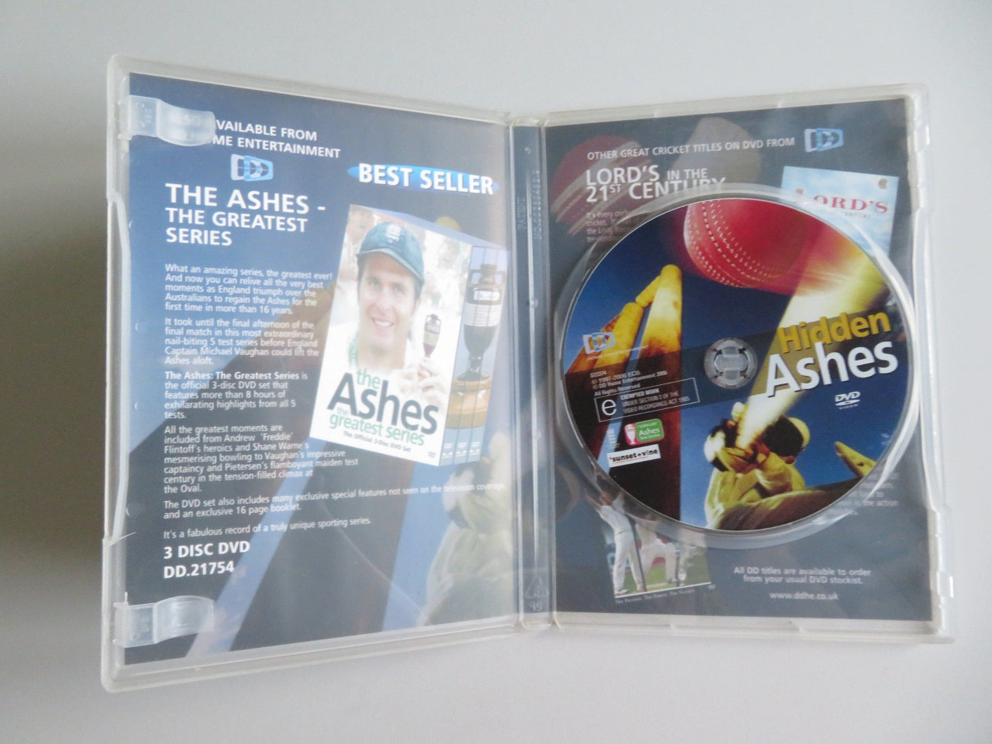 HIDDEN ASHES (DVD) SHANE WARNE RICKY PONTING 2005 REGION 2 + 4 - Rendezvous Cinema