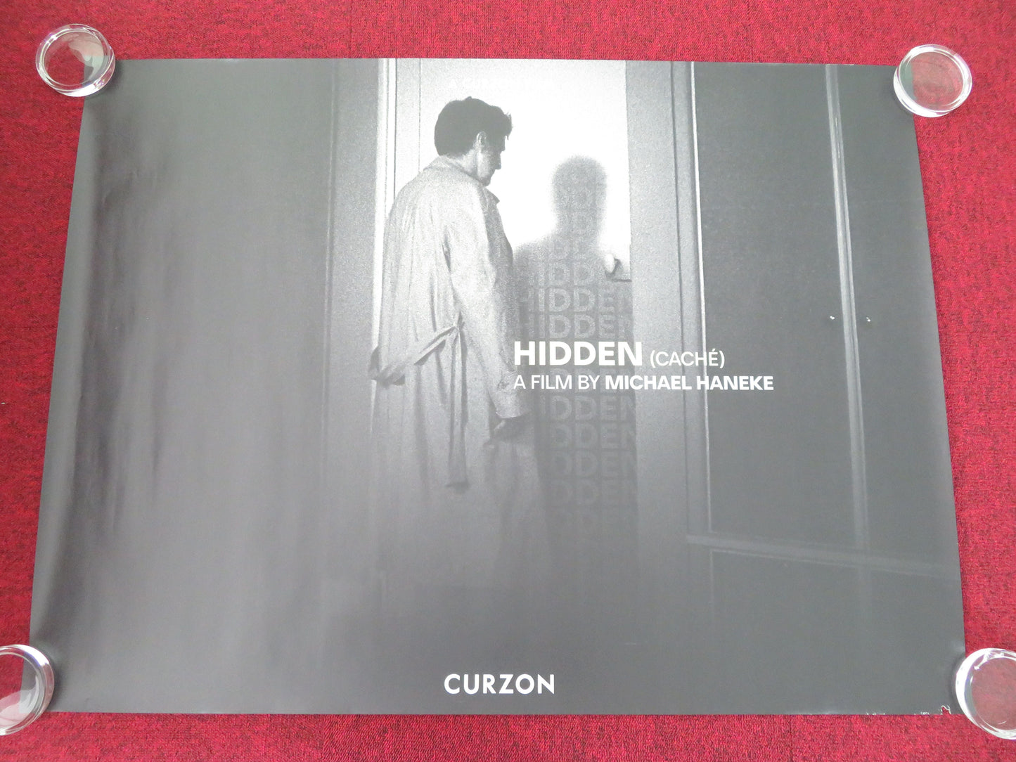 Hidden / Caché - B UK Quad Rolled Poster Daniel Auteuil Juliette Binoche 2005 Movie posters