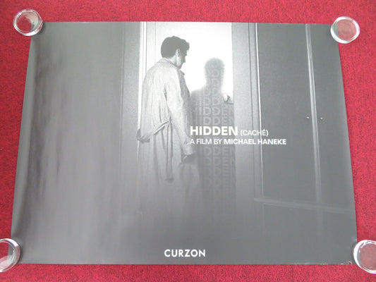 Hidden / Caché - B UK Quad Rolled Poster Daniel Auteuil Juliette Binoche 2005 Movie posters