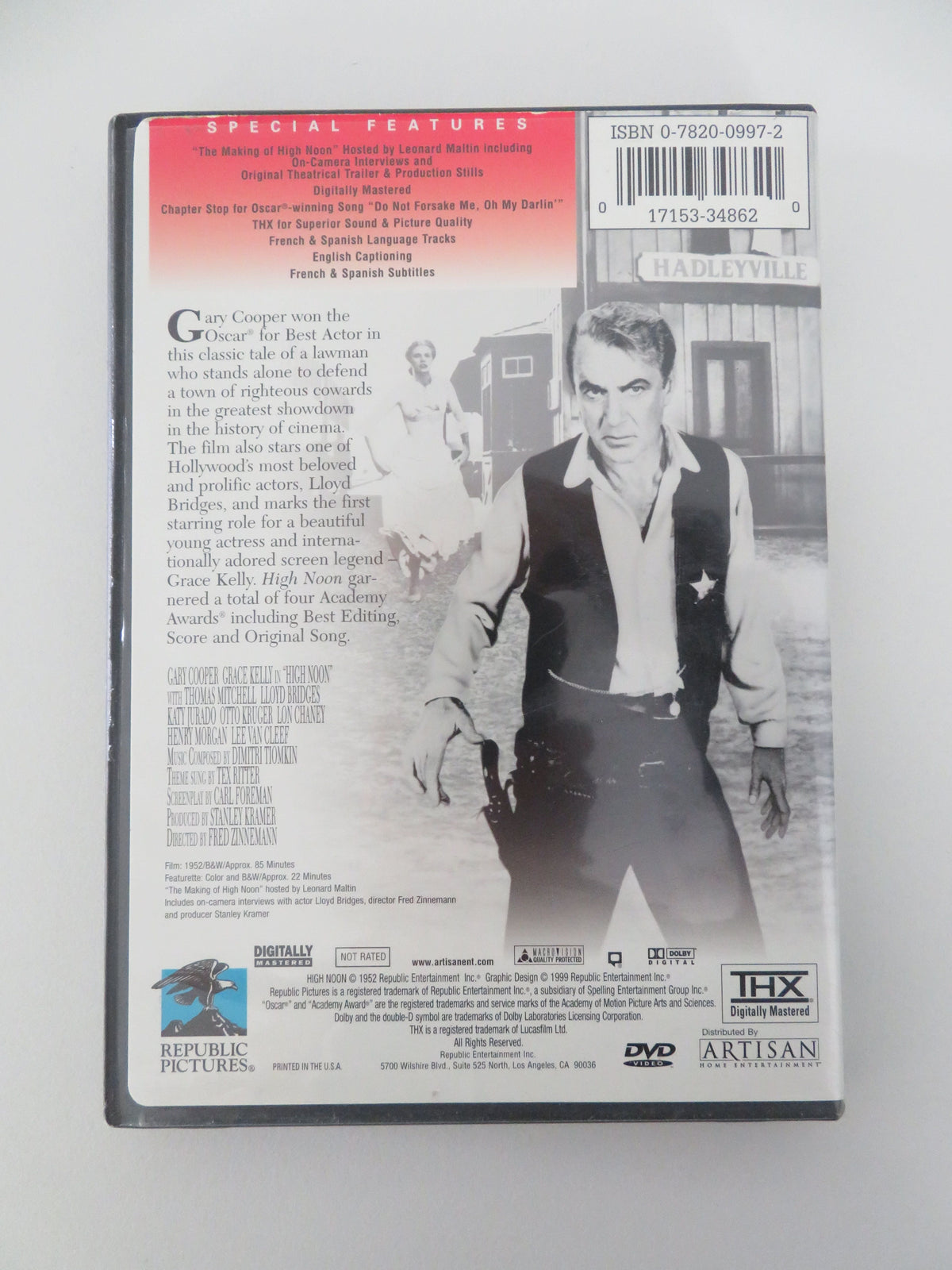 High Noon (DVD) Gary Cooper Grace Kelly 1952 Region 1 Movie posters