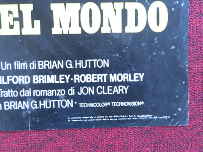 HIGH ROAD TO CHINA - A ITALIAN FOTOBUSTA POSTER FOLDED TOM SELLECK 1983 Rendezvous Cinema Movie posters