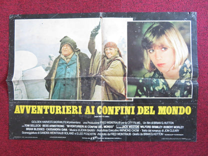 HIGH ROAD TO CHINA - A ITALIAN FOTOBUSTA POSTER FOLDED TOM SELLECK 1983 Rendezvous Cinema Movie posters
