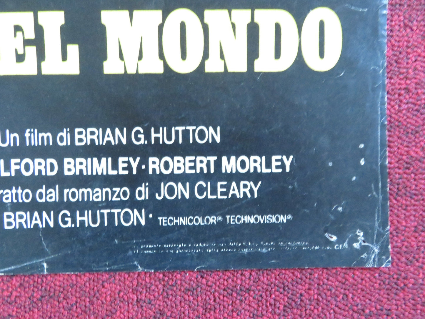 HIGH ROAD TO CHINA - B ITALIAN FOTOBUSTA POSTER FOLDED TOM SELLECK 1983 Rendezvous Cinema Movie posters