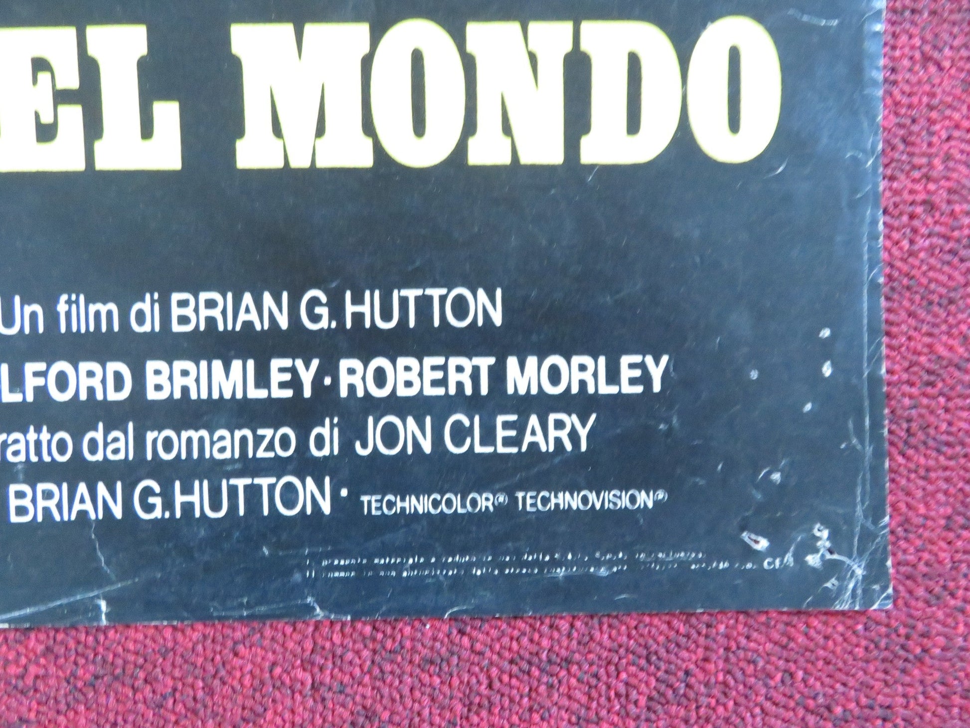 HIGH ROAD TO CHINA - B ITALIAN FOTOBUSTA POSTER FOLDED TOM SELLECK 1983 Rendezvous Cinema Movie posters