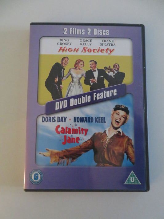 HIGH SOCIETY / CALAMITY JANE - DOUBLE FEATURE (DVD) BING CROSBY 1956 REGION 2 Movie posters