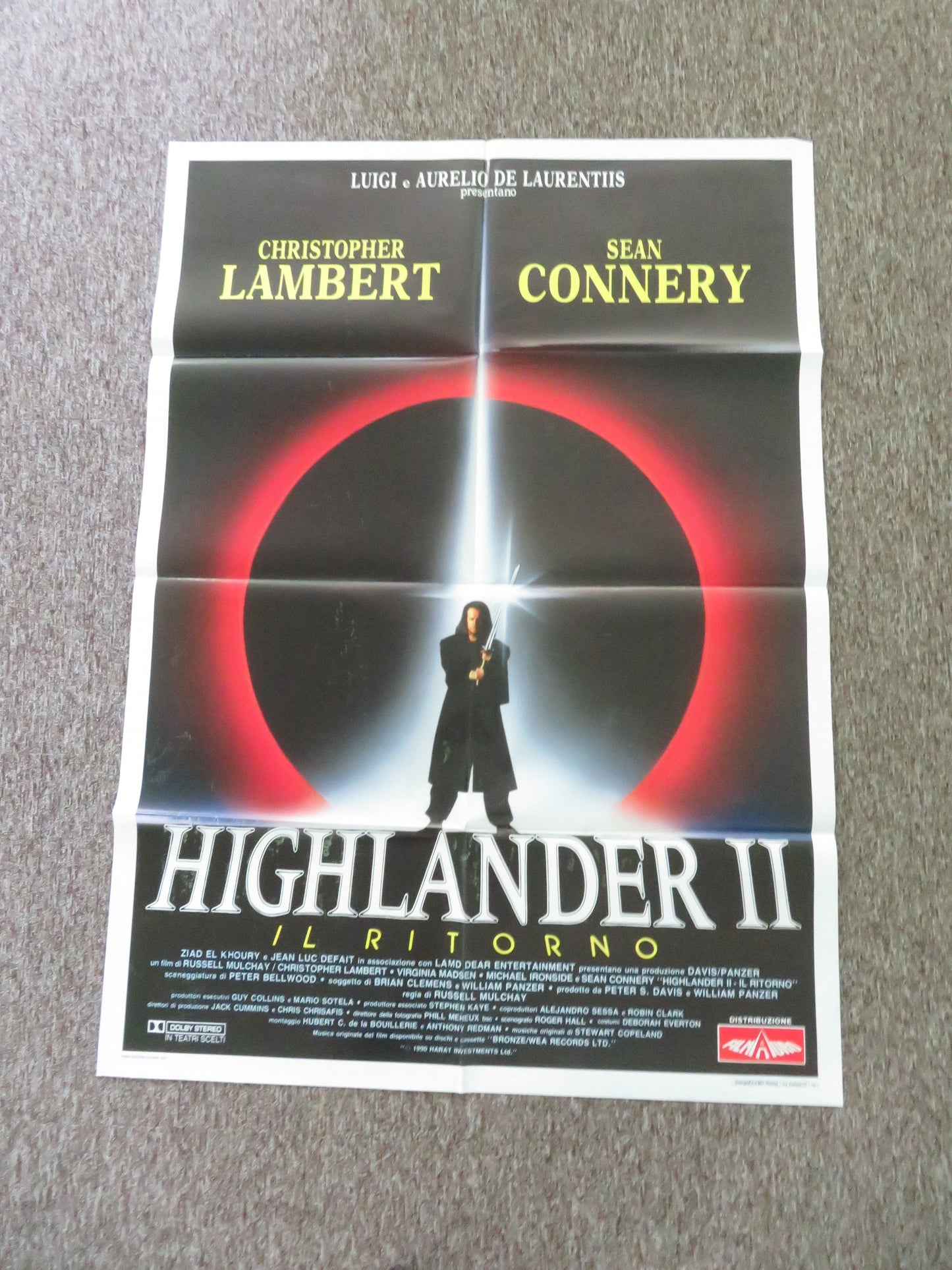 Highlander II: The Quickening Italian 2 Foglio Poster Christopher Lambert 1991 Movie posters