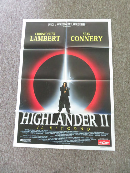 Highlander II: The Quickening Italian 2 Foglio Poster Christopher Lambert 1991 Movie posters