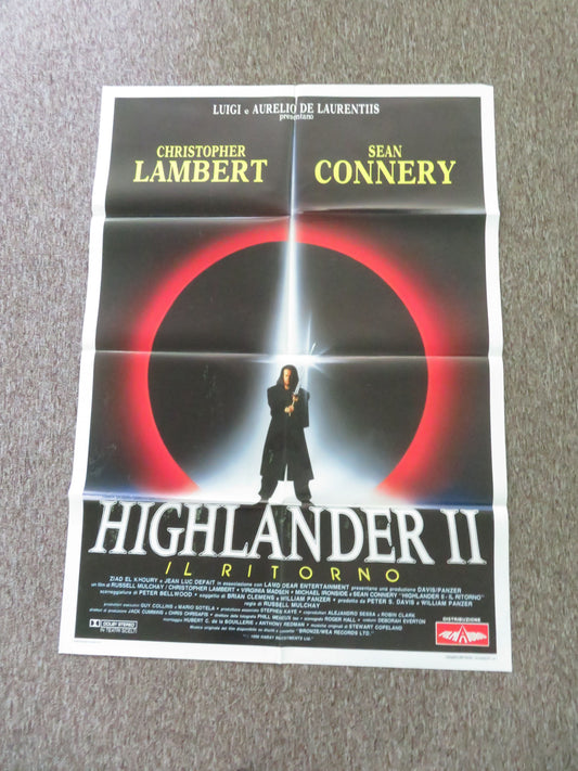 Highlander II: The Quickening Italian 2 Foglio Poster Christopher Lambert 1991 Movie posters