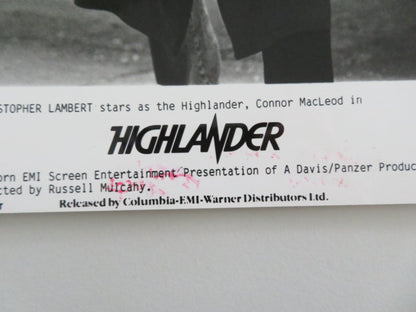 HIGHLANDER MOVIE STILL PHOTO LOT OF 3 CHRISTOPHER LAMBERT SEAN CONNERY 1986 Movie posters