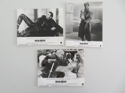HIGHLANDER MOVIE STILL PHOTO LOT OF 3 CHRISTOPHER LAMBERT SEAN CONNERY 1986 Movie posters