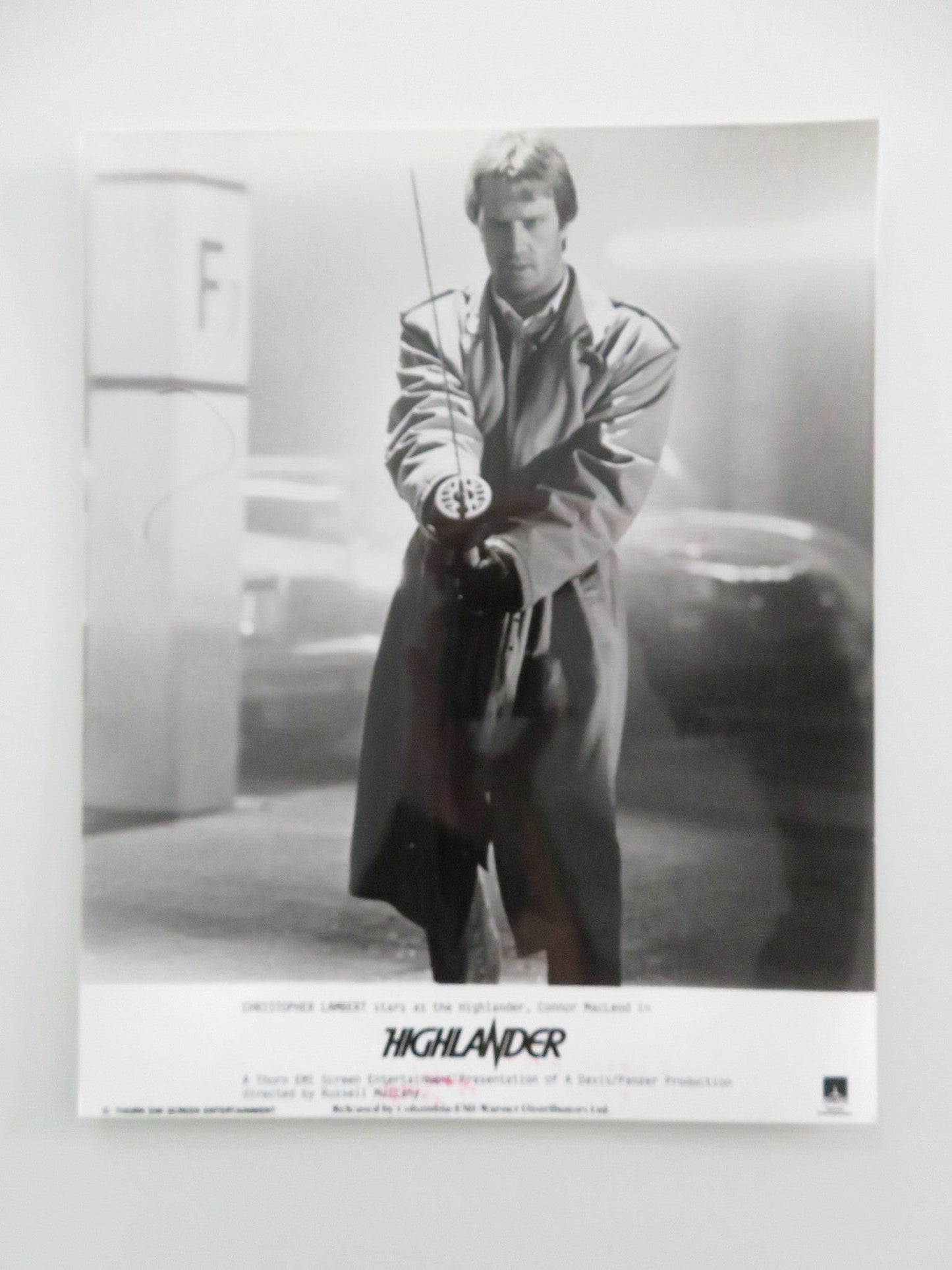 HIGHLANDER MOVIE STILL PHOTO LOT OF 3 CHRISTOPHER LAMBERT SEAN CONNERY 1986 Movie posters