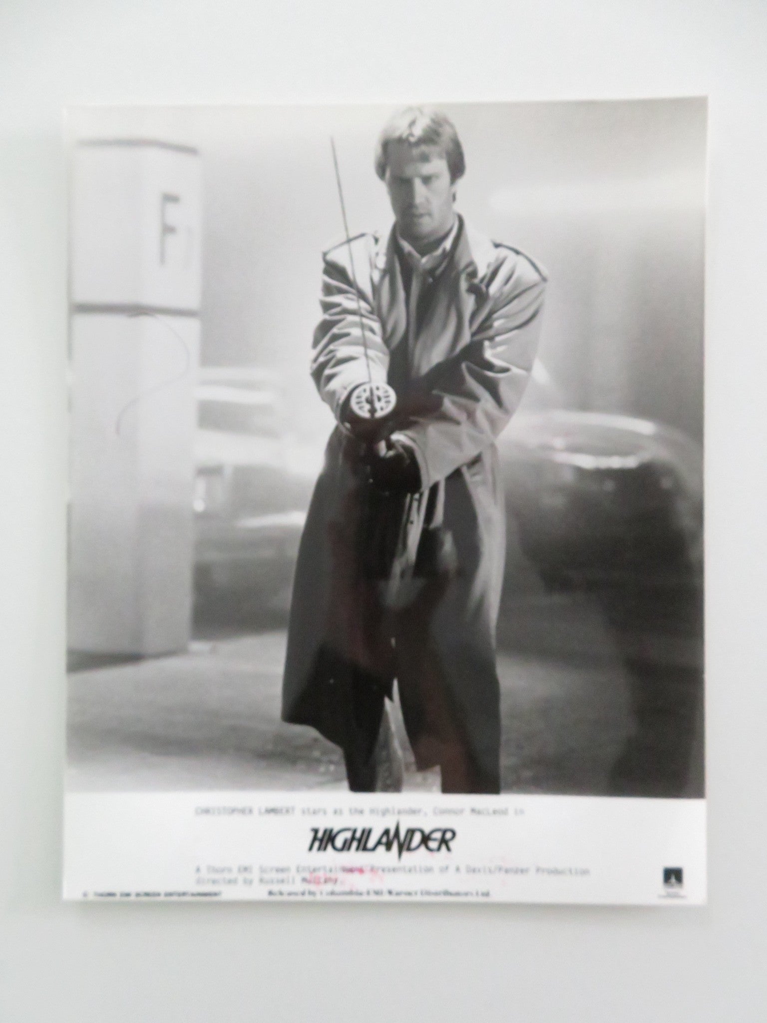 HIGHLANDER MOVIE STILL PHOTO LOT OF 3 CHRISTOPHER LAMBERT SEAN CONNERY 1986 Movie posters