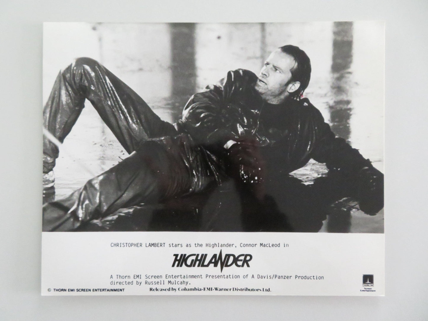 HIGHLANDER MOVIE STILL PHOTO LOT OF 3 CHRISTOPHER LAMBERT SEAN CONNERY 1986 Movie posters