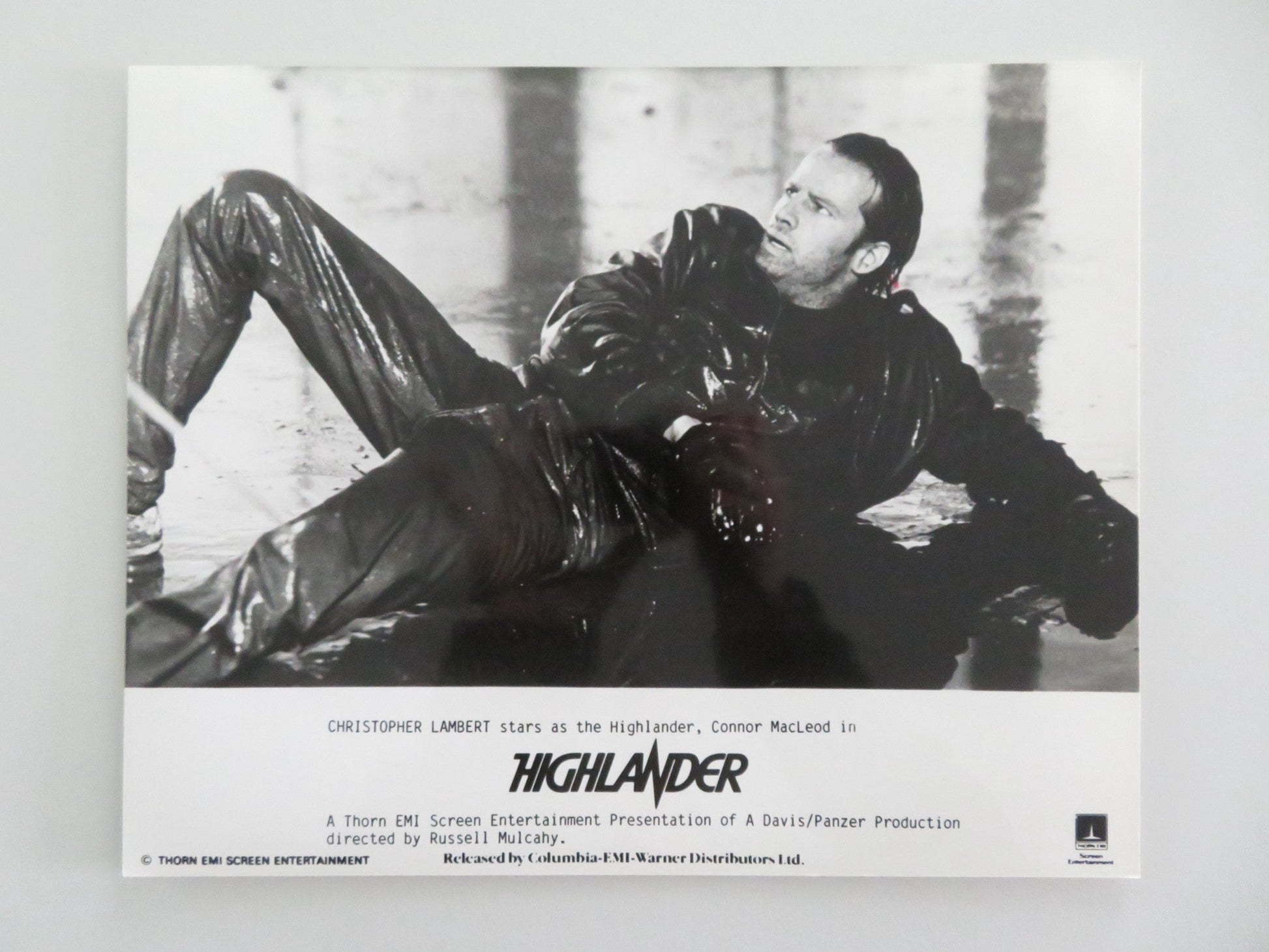HIGHLANDER MOVIE STILL PHOTO LOT OF 3 CHRISTOPHER LAMBERT SEAN CONNERY 1986 Movie posters