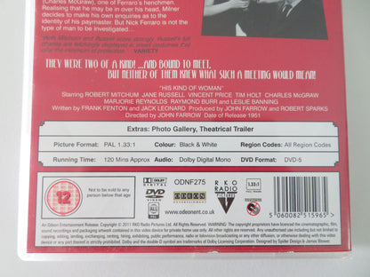 His Kind of Woman (DVD) Robert Mitchum Jane Russell 1951 Region All Movie posters