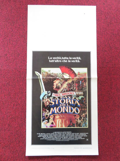 HISTORY OF THE WORLD: PART I ITALIAN LOCANDINA POSTER MEL BROOKS D. DELUISE 1982 Rendezvous Cinema Movie posters