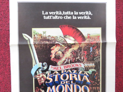 HISTORY OF THE WORLD: PART I ITALIAN LOCANDINA POSTER MEL BROOKS D. DELUISE 1982 Rendezvous Cinema Movie posters