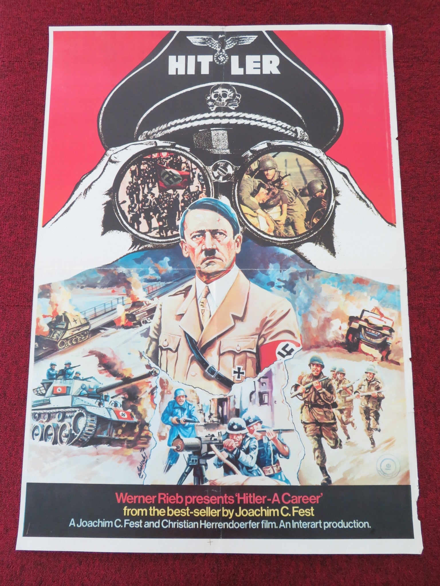 HITLER: A CAREER US ONE SHEET ROLLED POSTER GERT WESTPHAL STEPHEN MURRAY 1979 Movie posters